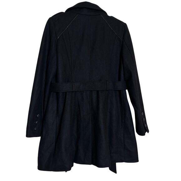 Guess Women’s Black Pea Coat Size Large New - Picture 2 of 7